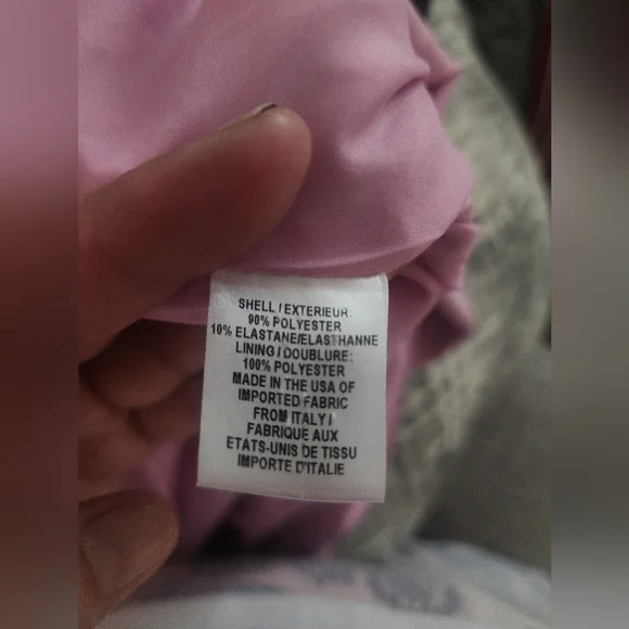 Milly Pink Mauve Bell Sleeve Shift Dress | Flounce Sleeve V-Neck Mini - Picture 9 of 13